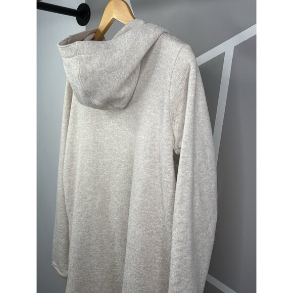 Columbia Montavilla Hooded Cardigan Hoodie Women’s Medium Pockets Stone Cream - Picture 7 of 13